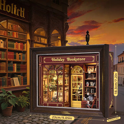 DIY 3D Picture Frame Kit - Street Corner Holiday Bookstore