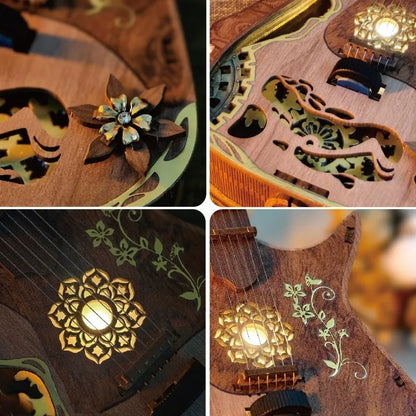 3D Wooden Puzzle - Guitar Kit