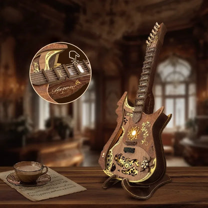 3D Wooden Puzzle - Guitar Kit