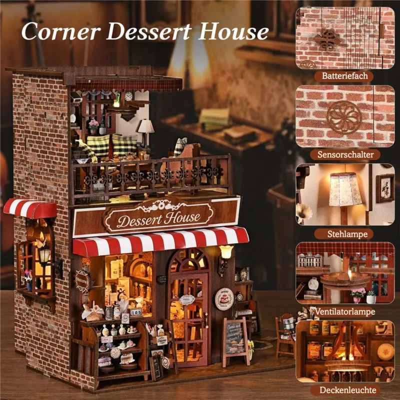 Miniature House Kit - Corner Dessert House