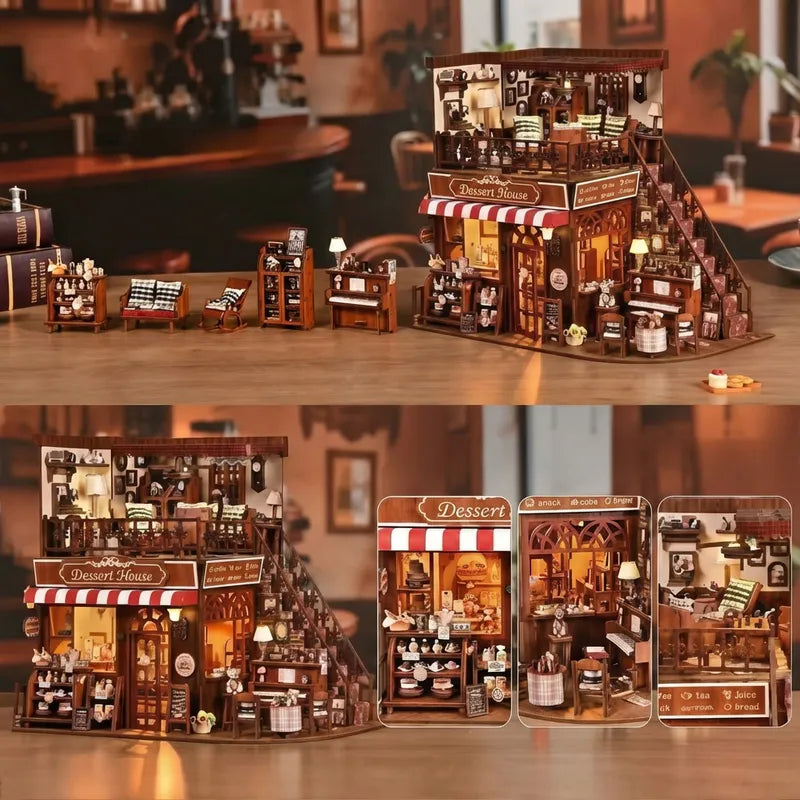 Miniature House Kit - Corner Dessert House
