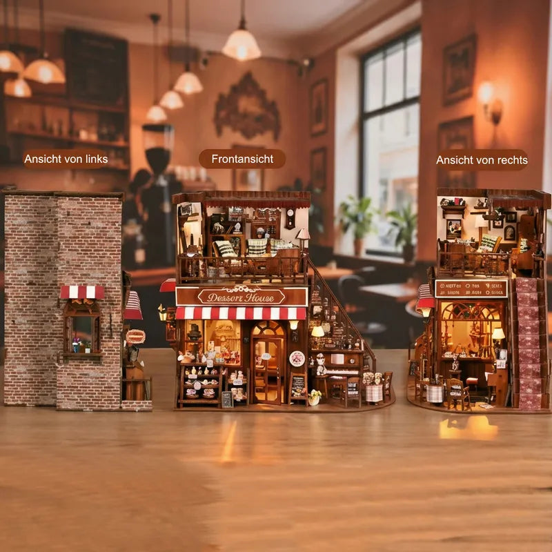 Miniature House Kit - Corner Dessert House
