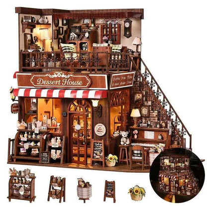 Miniature House Kit - Corner Dessert House