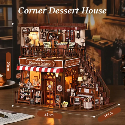 Miniature House Kit - Corner Dessert House
