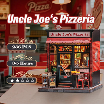 Miniature House Kit - Uncle Joe's Pizzeria