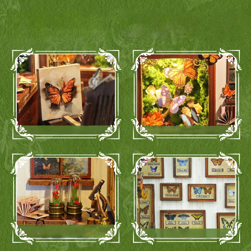 Kit de maison miniature Maison des papillons