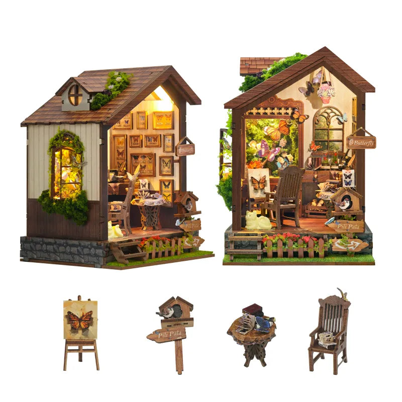 Kit de maison miniature Maison des papillons