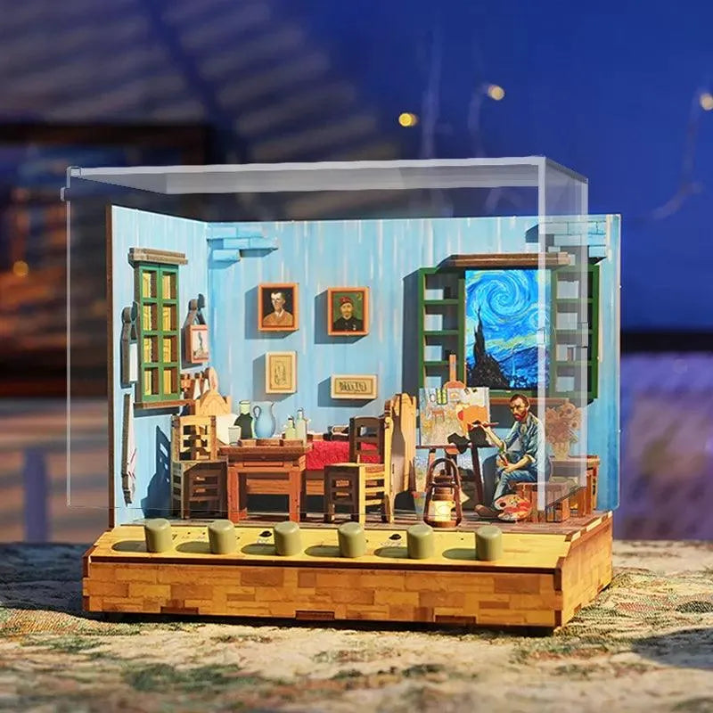 Kit de maison miniature de la chambre de Vincent