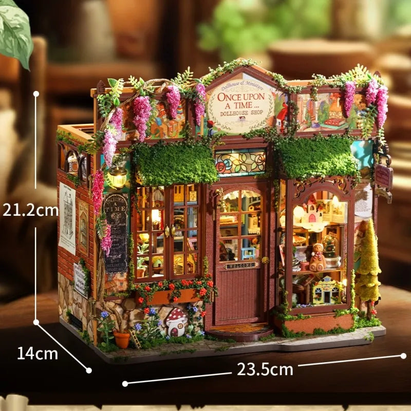 Kit de maison miniature Boutique de maison de poupée
