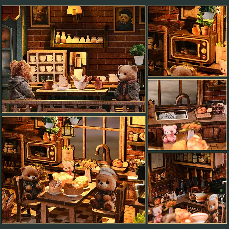 A miniature café and bakery