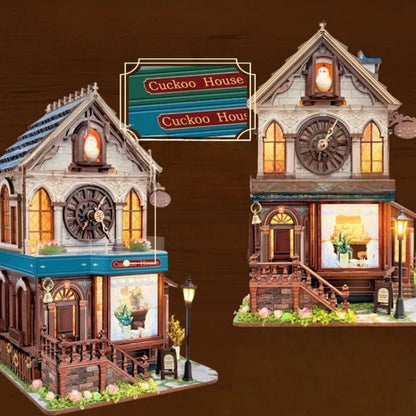 3D Wooden Puzzle - Cuckoo House