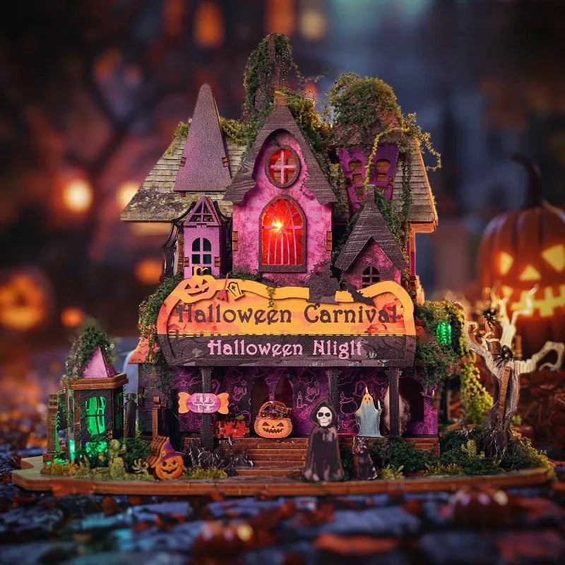 Kit de maison miniature Nuit d’Halloween