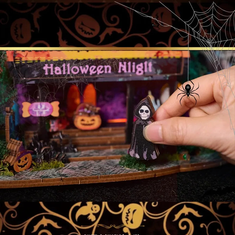 Kit de maison miniature Nuit d’Halloween