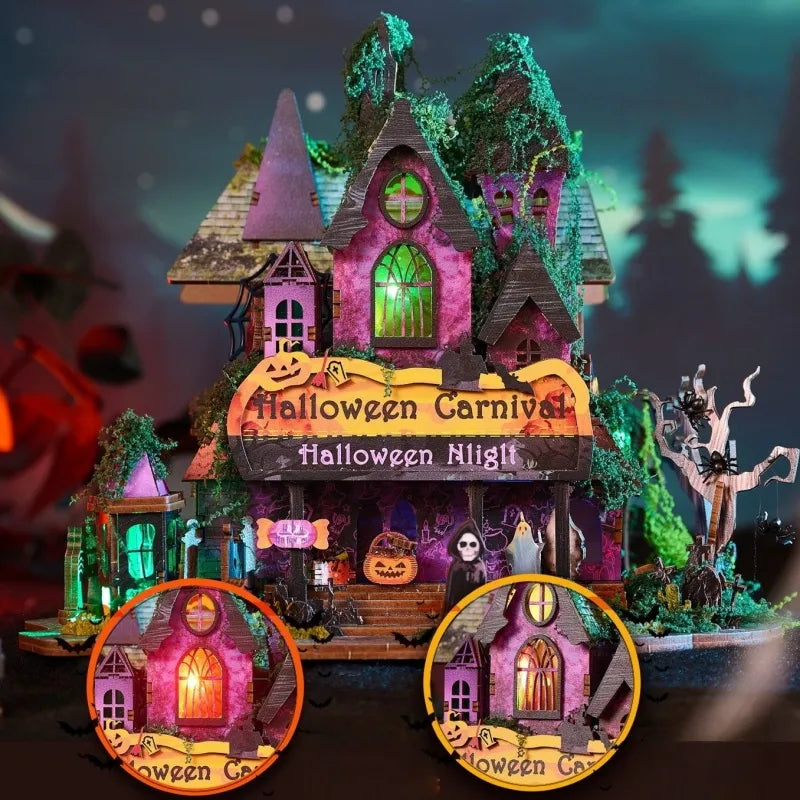 Miniature House Kit - Halloween Night