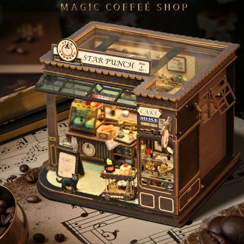 Kit de maison miniature Café magique