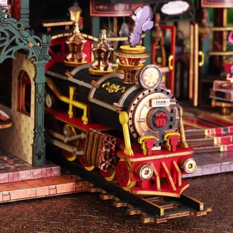 Miniature House Kit - Rail Track Secluded City