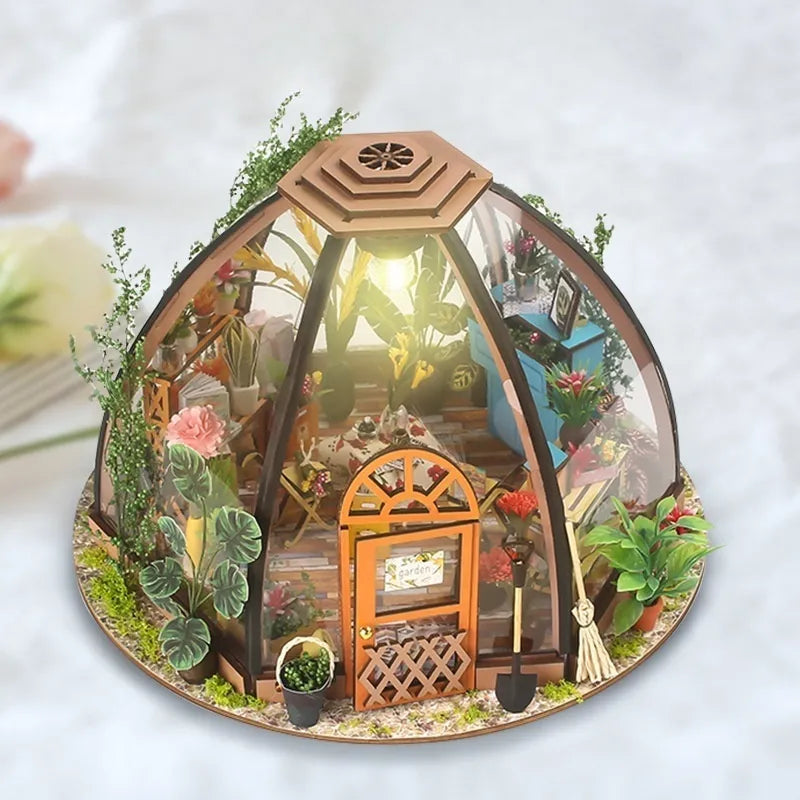 Starry Sky Flower House | Miniatuurhuisbouwpakket