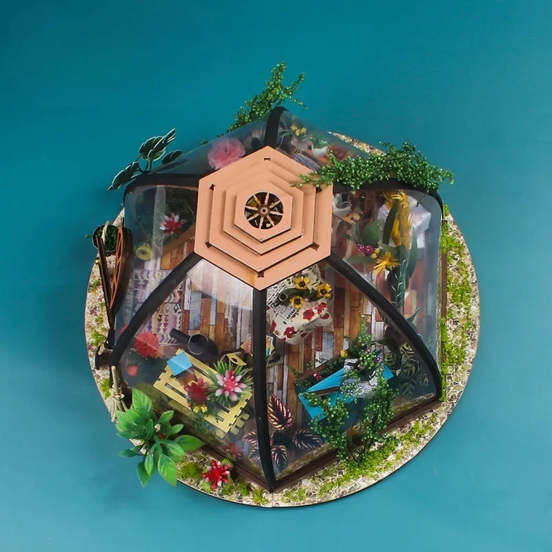 Starry Sky Flower House | Miniatuurhuisbouwpakket