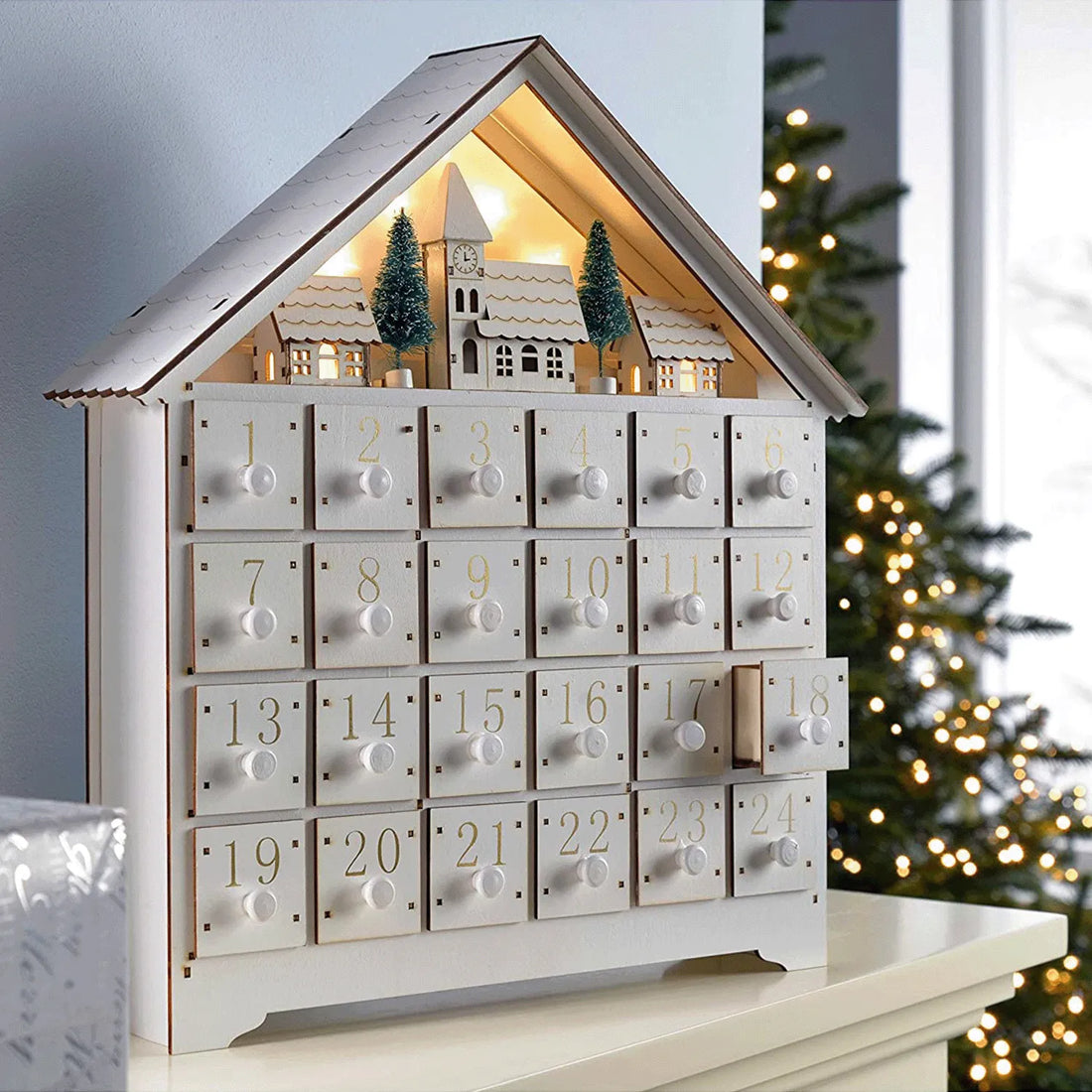 Calendrier de l'Avent en bois Rennes