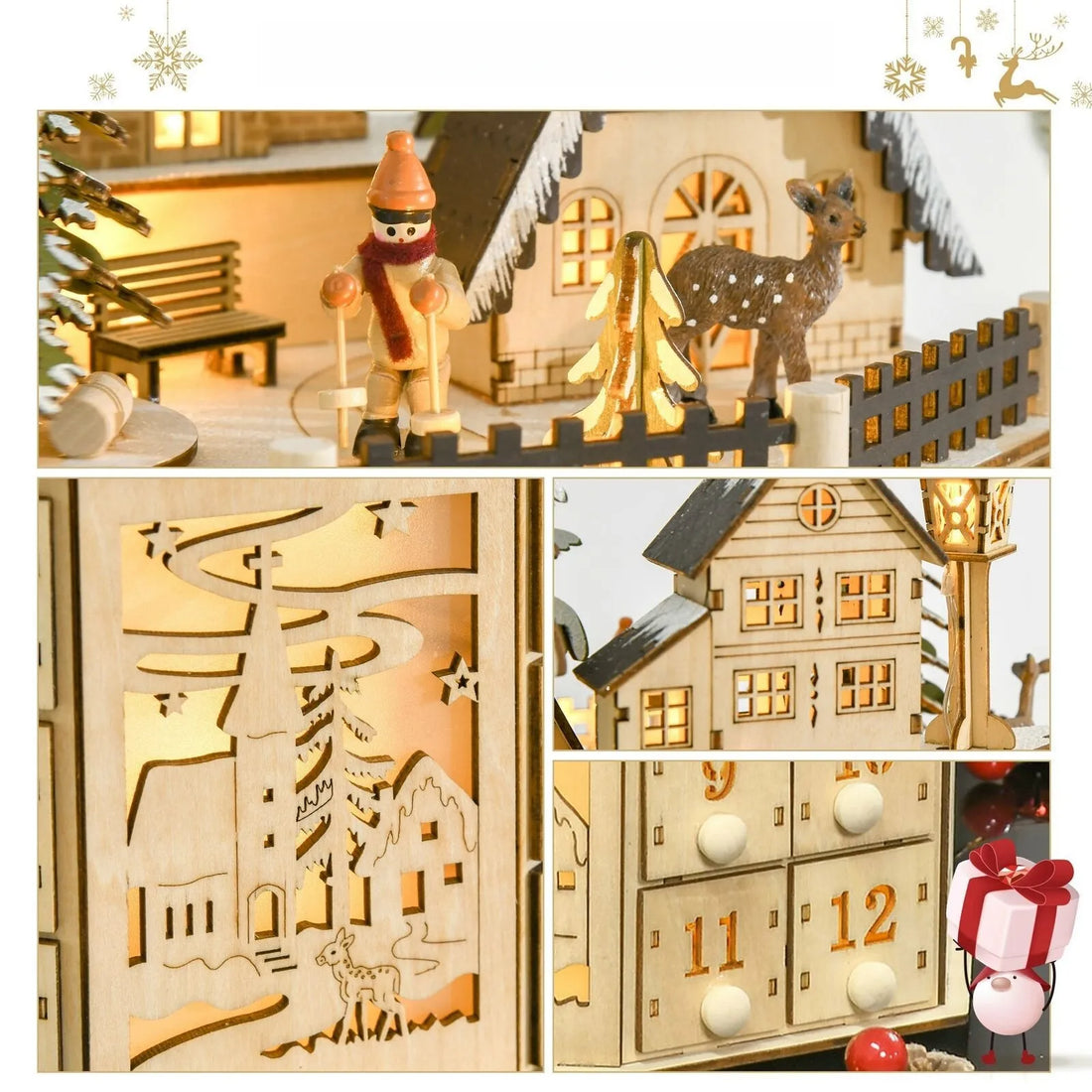 Calendrier de l'Avent Village de Noël