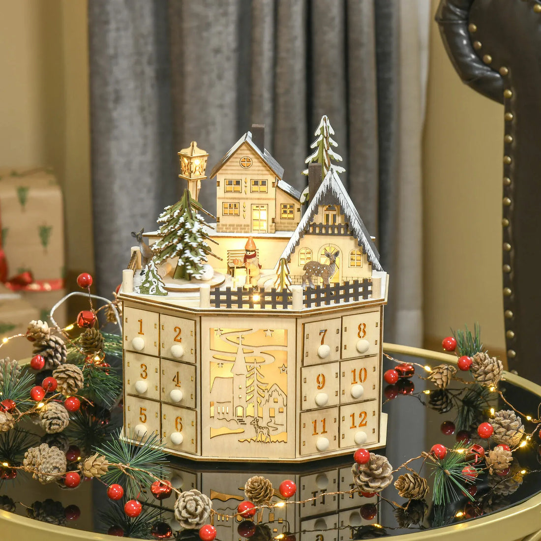 Calendrier de l'Avent Village de Noël