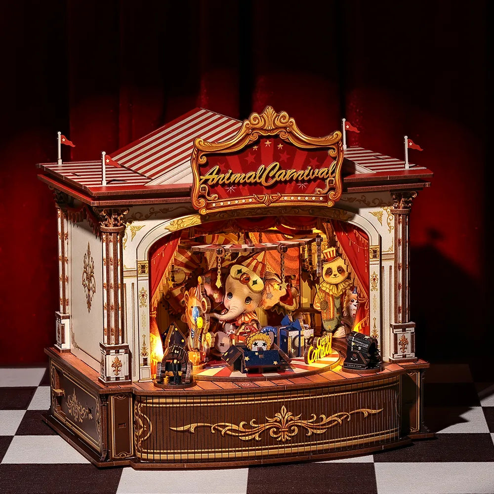 DIY Wooden Music Box - Animal Carnival