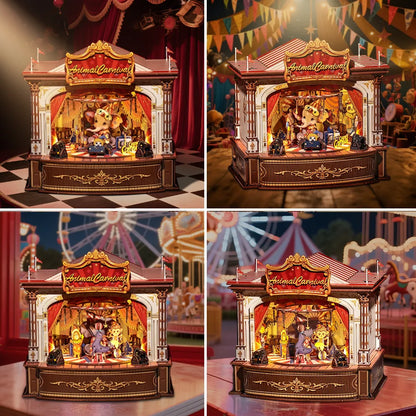 DIY Wooden Music Box - Animal Carnival